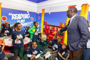 Kids @ the Roux and Chicago Mayor Brandon Johnson